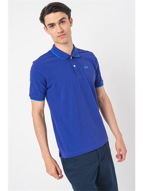 MAN POLO S/S 30/1 COTTON PIQUE LA MARTINA | BPMP04-PK031/07213